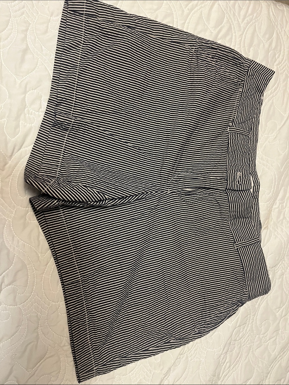 LOFT Navy and White Striped Women’s Bottoms